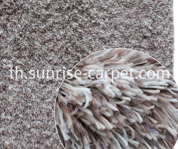 เส้นด้ายโพลีเอสเตอร์เทียมแกะขนปุย Polyester Imitation Sheep Skin Shaggy Rug